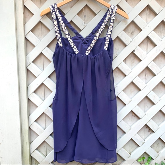 Hailey Logan by Adrianna Papell Rhinestone Dress - Picture 3 of 4